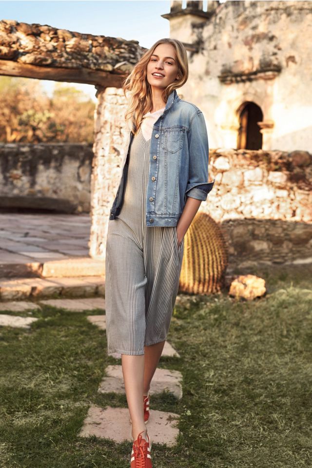 Pilcro Indigo Denim Boyfriend Jacket #5