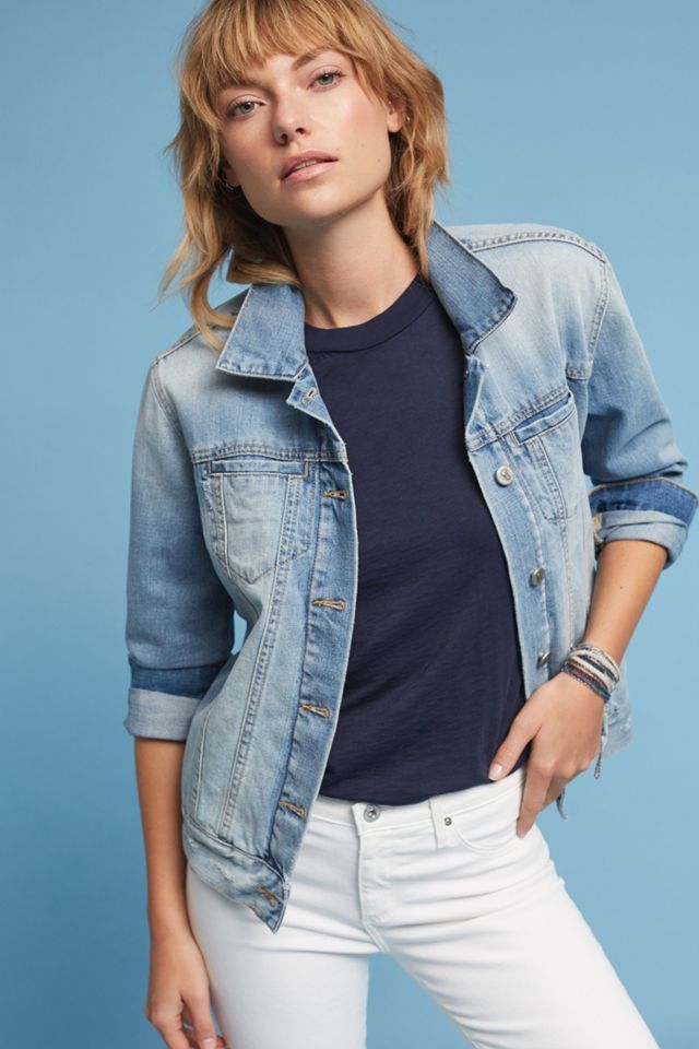 Pilcro Indigo Denim Boyfriend Jacket #1