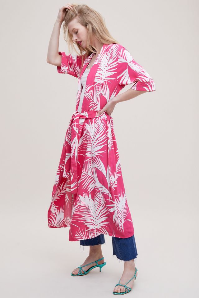 Just Female Kimono-Jacke mit tropischem Muster #3