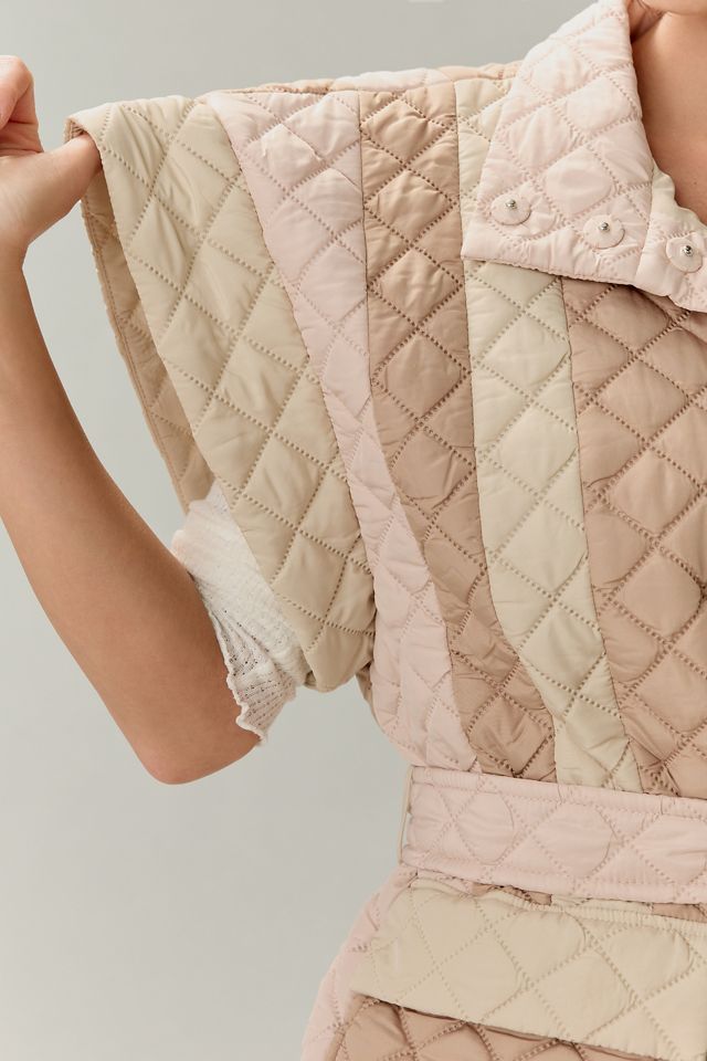 Stella Nova Mattam Gürtel Gesteppte Cape Jacke #3