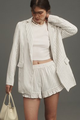 MAEVE THE TESSIE BLAZER BY MAEVE: STRIPED EDITION JACKET 