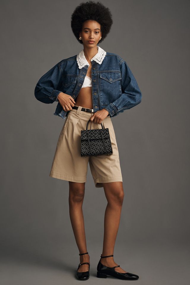 By Anthropologie Utility Eyelet-Collar Denim Jacket #3