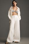 By Anthropologie Crochet Scallop-Hem Shirt Jacket