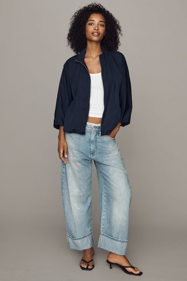 By Anthropologie Funnel-Neck Nylon Jacket #1