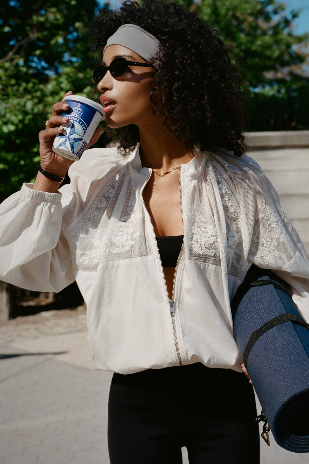By Anthropologie Cotton Embroidered Bomber Jacket