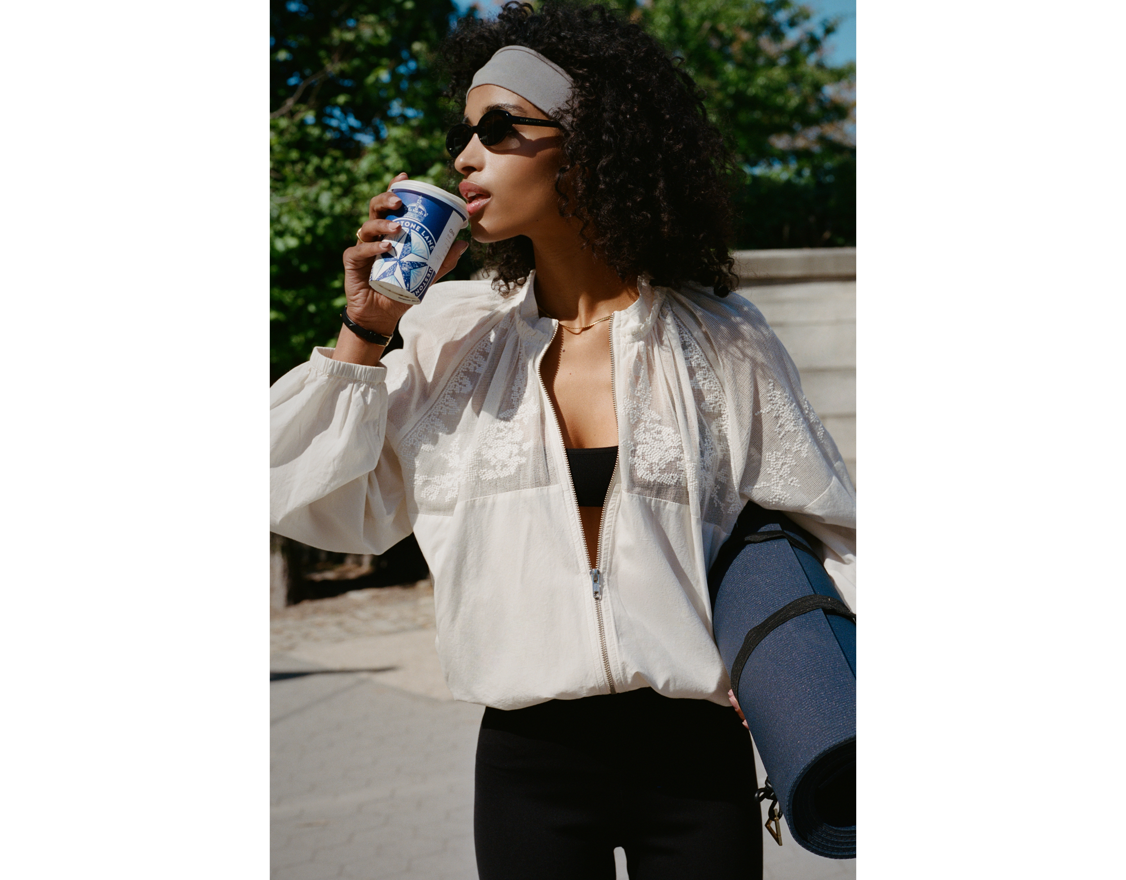 By Anthropologie Cotton Embroidered Bomber Jacket
