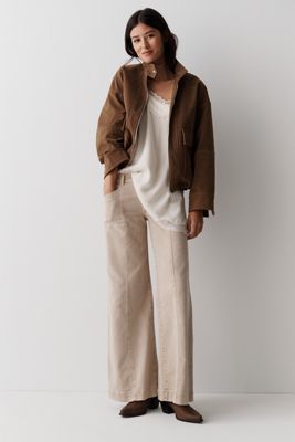 APPARIS Kate Sans Suede Bomber Jacket