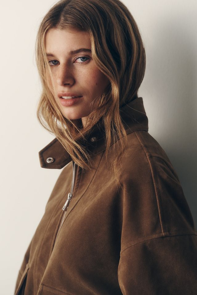APPARIS Kate Sans Suede Bomber Jacket #3