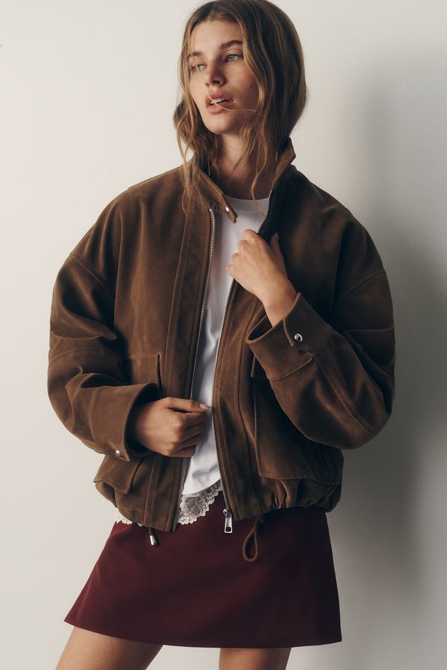 APPARIS Kate Sans Suede Bomber Jacket #4