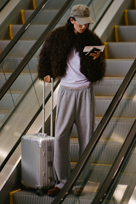 APPARIS Ginette Mongolian Faux Fur Coat by Anthropologie