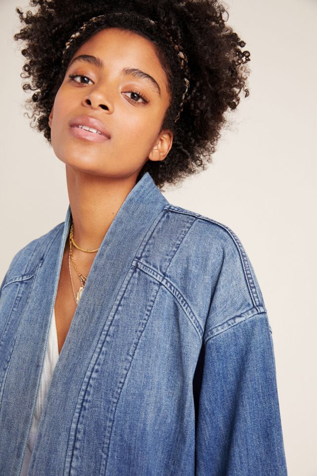 Denim Kimono Jacket | Anthropologie