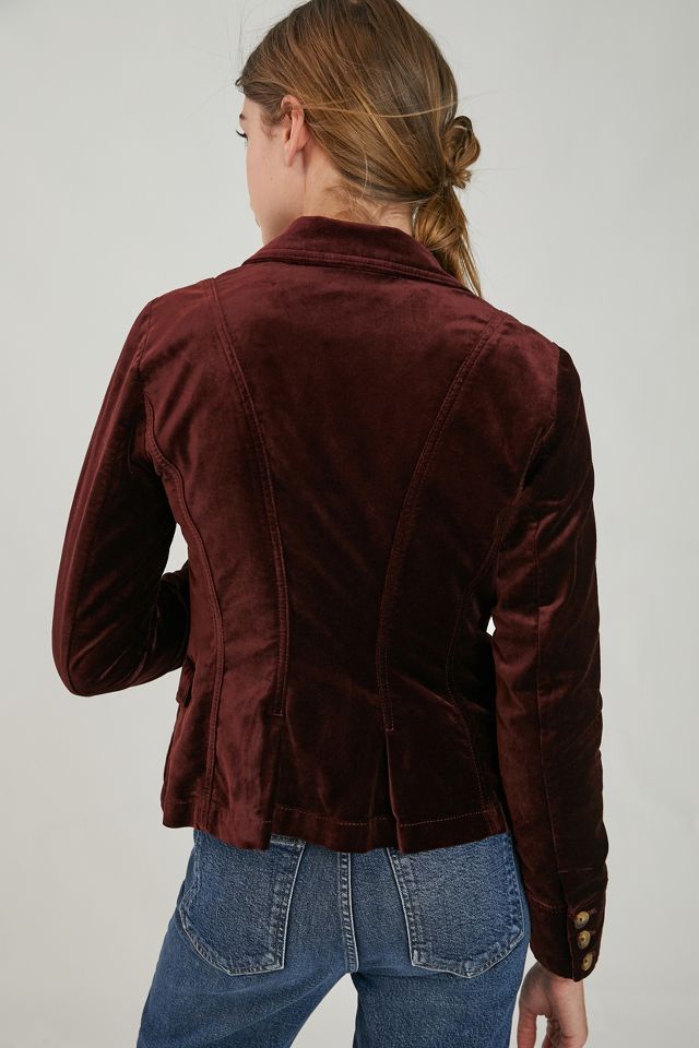 Anthropologie hotsell velvet blazer