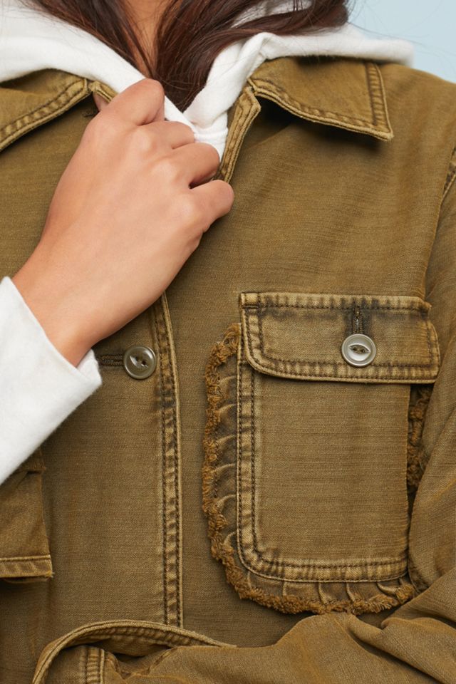 Ruffled Utility Jacket #1