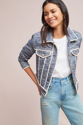 anthropologie tweed jacket