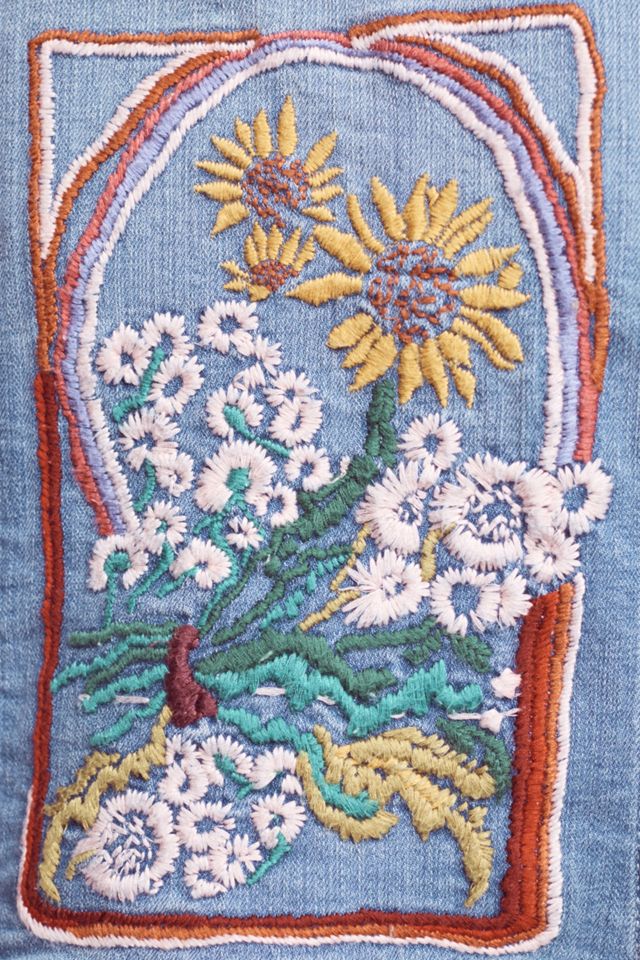 Pilcro Embroidered Denim Jacket #2