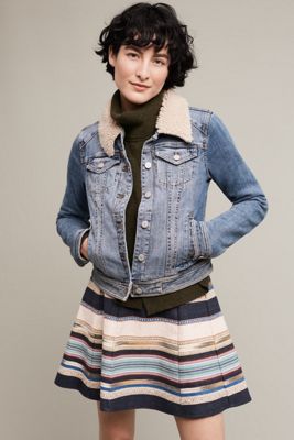 Pilcro Collared Denim Jacket