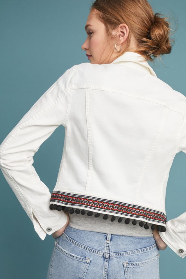 Pilcro Tasseled Denim Jacket #1