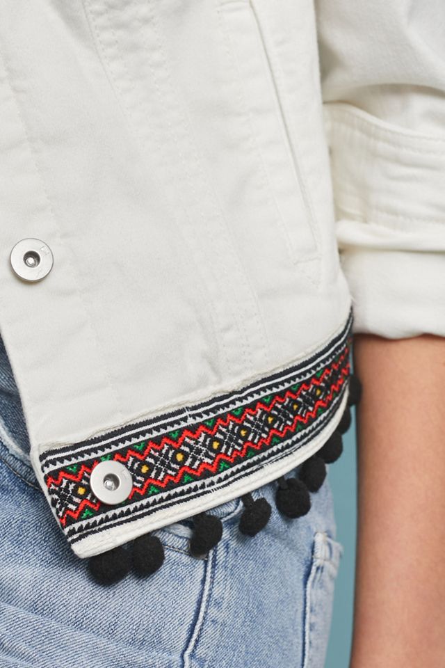 Pilcro Tasseled Denim Jacket #2