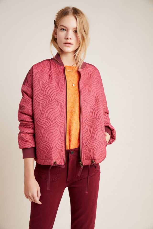 Vicenta Quilted Bomber Jacket #3