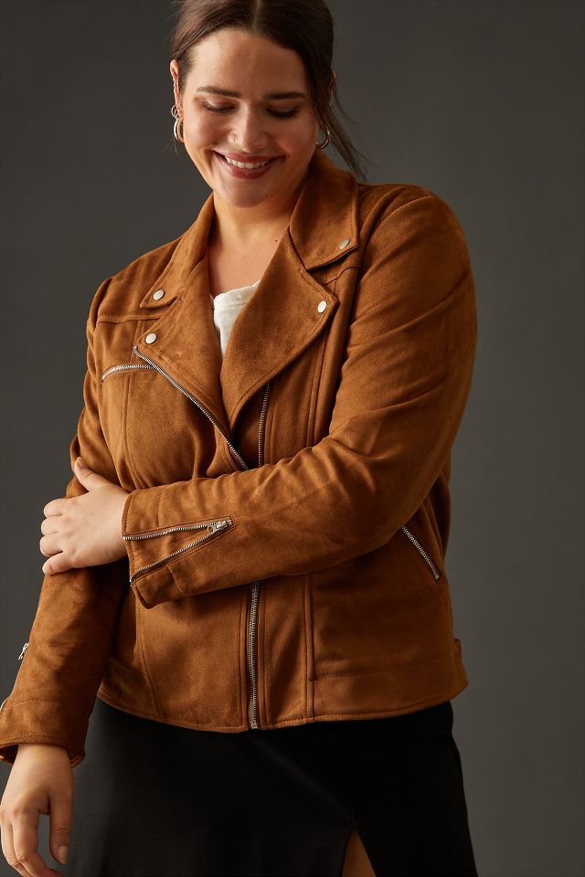 By Anthropologie Faux Suede Jacket