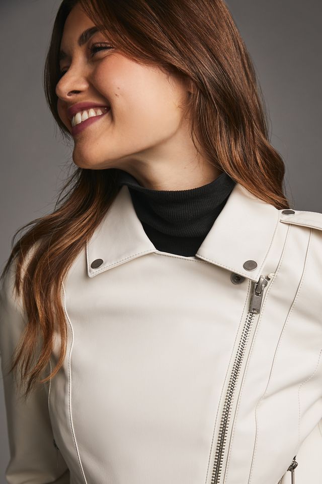 By Anthropologie Faux Leather Moto Jacket #1