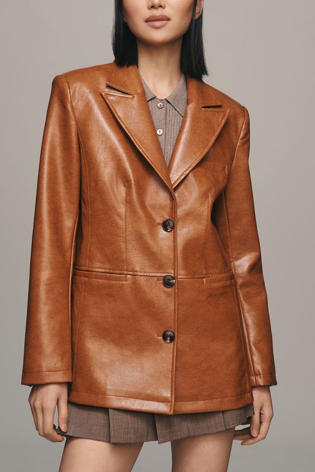 Maeve Faux Leather Jacket #1