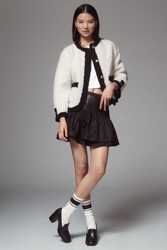 Maeve Sherpa Lady Jacket | Anthropologie