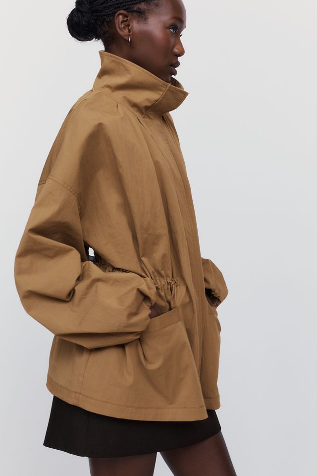 By Anthropologie Funnel Neck Cinched Jacket #2