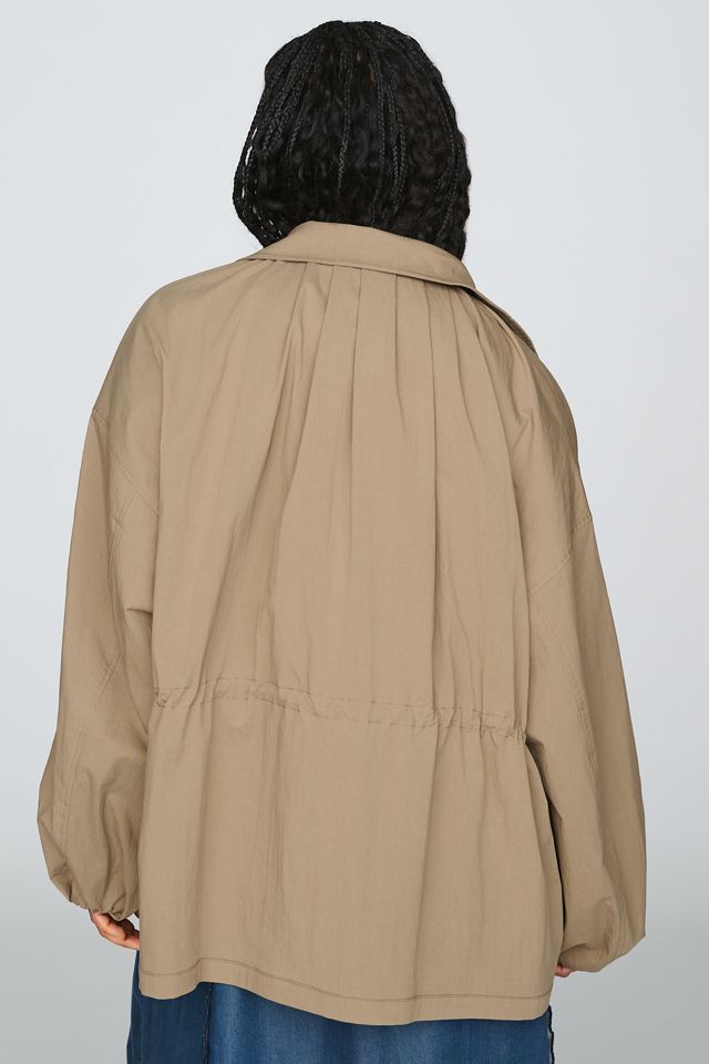 By Anthropologie Funnel Neck Cinched Jacket #7