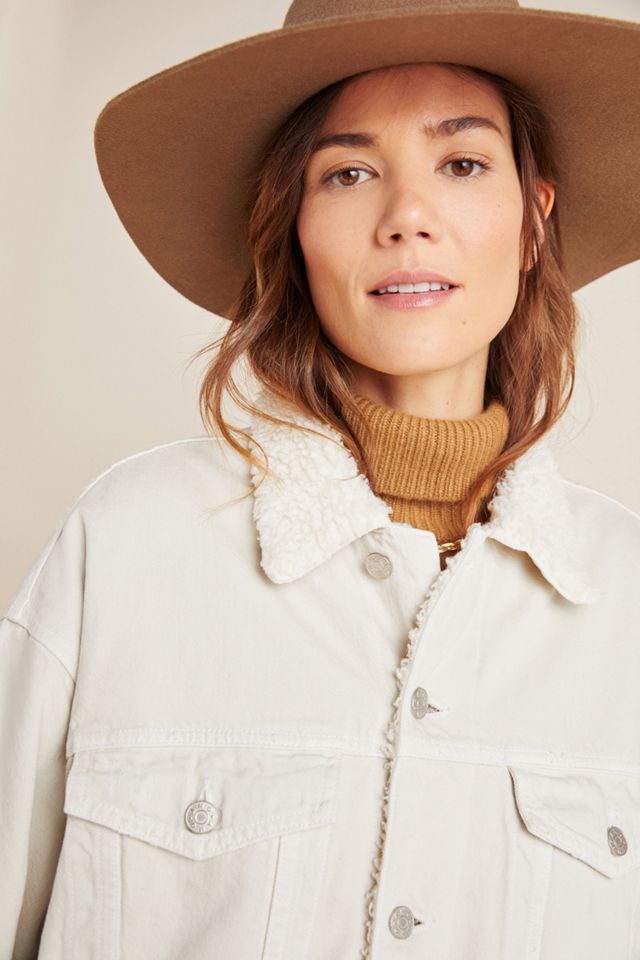 Avie Sherpa-Lined Denim Jacket #2