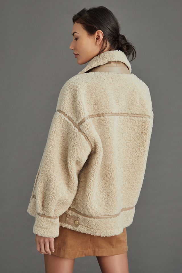 BADU  Oversized Faux Shearling Jacket – LAMARQUE