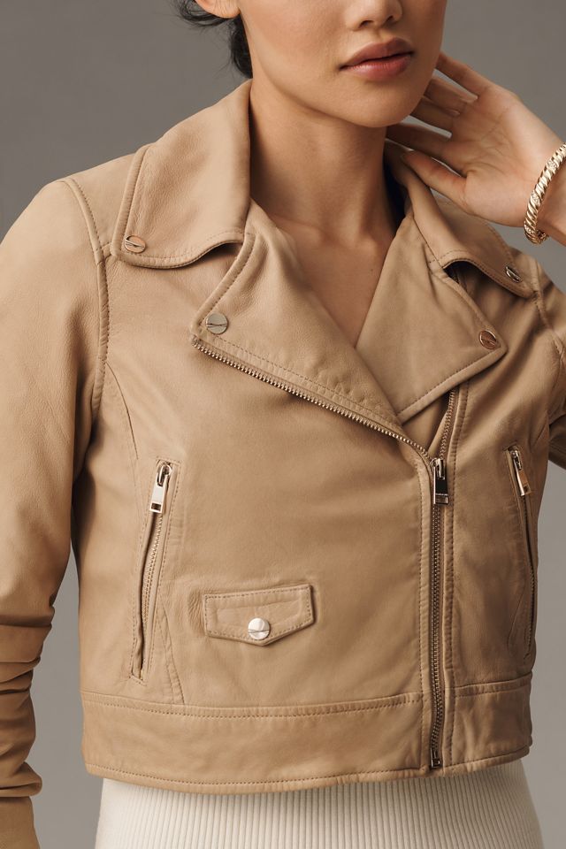 Lamarque Janika Leather Moto Jacket #3