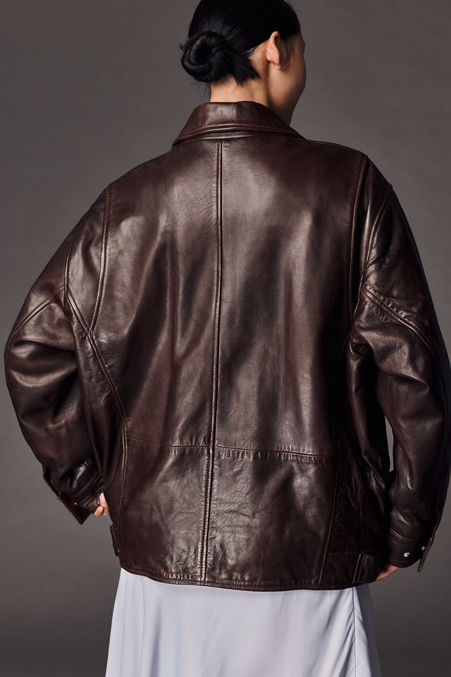 Lamarque Theia Leather Bomber Jacket #1