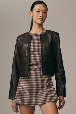 Lamarque Linette Leather Jacket In Black
