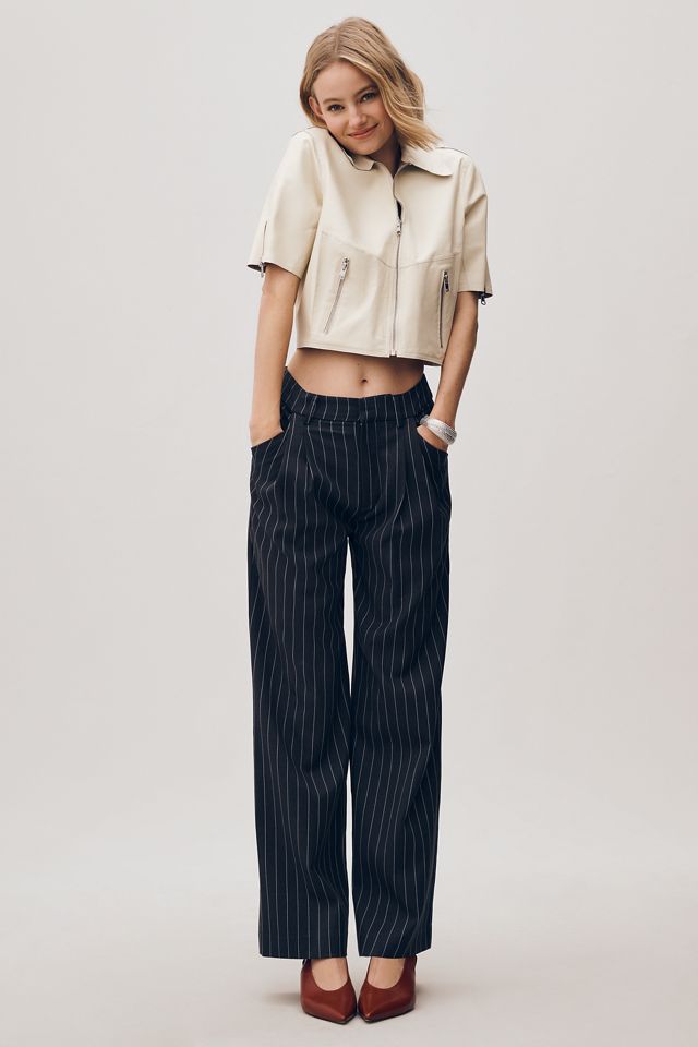 Lamarque Sevana Short-Sleeve Leather Jacket | Anthropologie