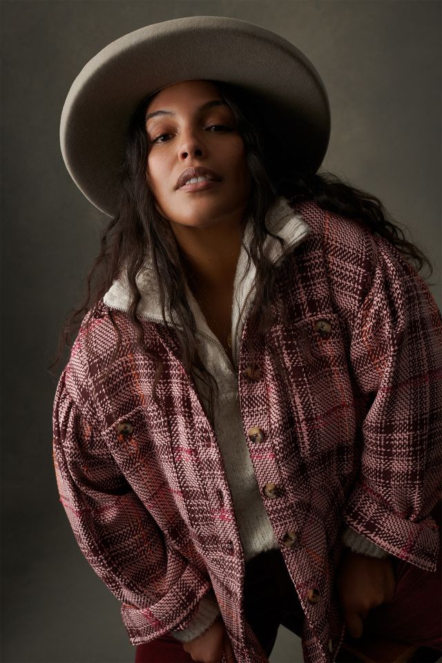 Anthropologie plaid clearance jacket