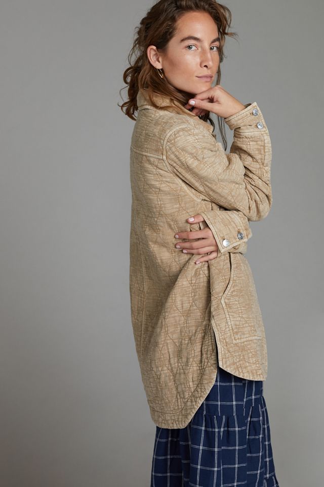 Pilcro The Fielder Quilted Shirt Jacket #4