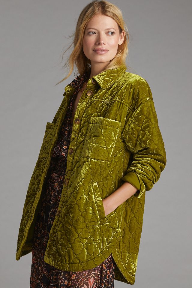 Anthropologie green clearance jacket