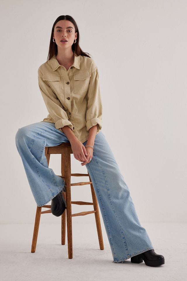 Pilcro Linen Shacket #4
