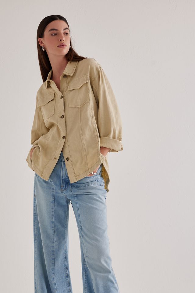 Pilcro Linen Shacket #5