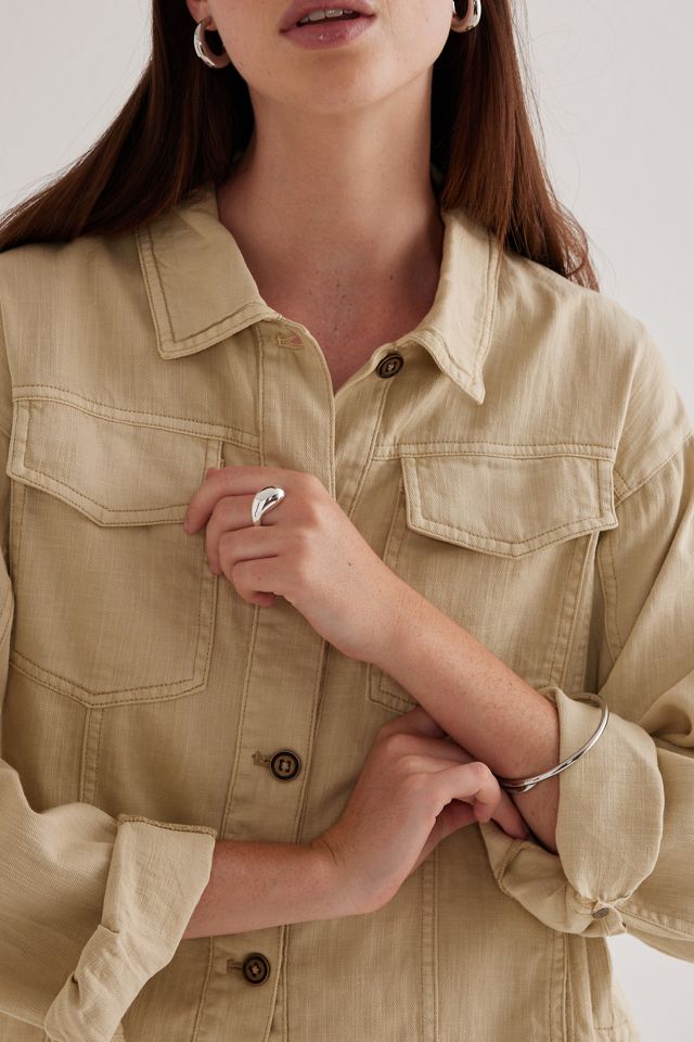 Pilcro Linen Shacket #8