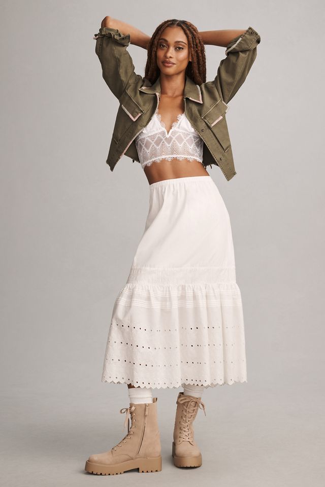 Pilcro Embroidered Utility Cropped Jacket #3