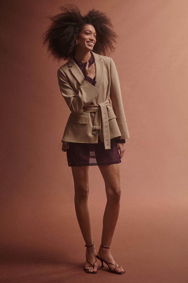 Maeve Pleated-Back Blazer | Anthropologie