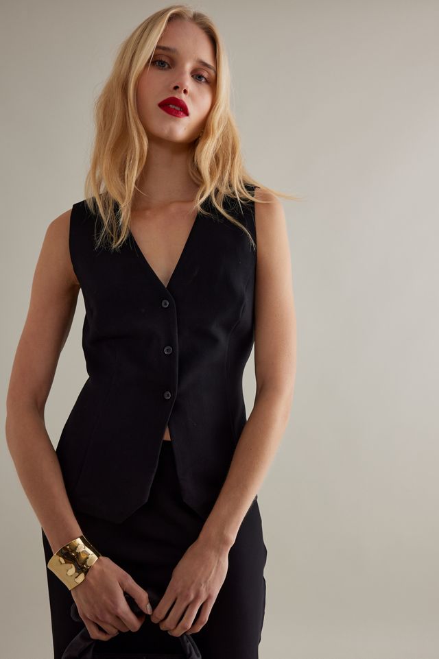 Maeve Backless V-Neck Waistcoat #4