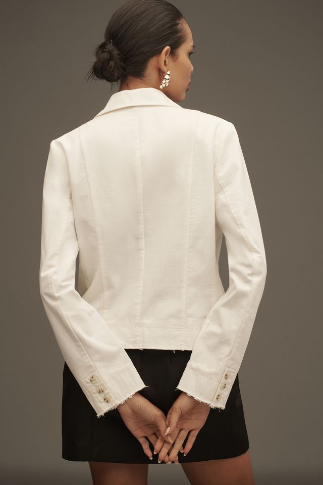 Pilcro Fray Hem Blazer #4