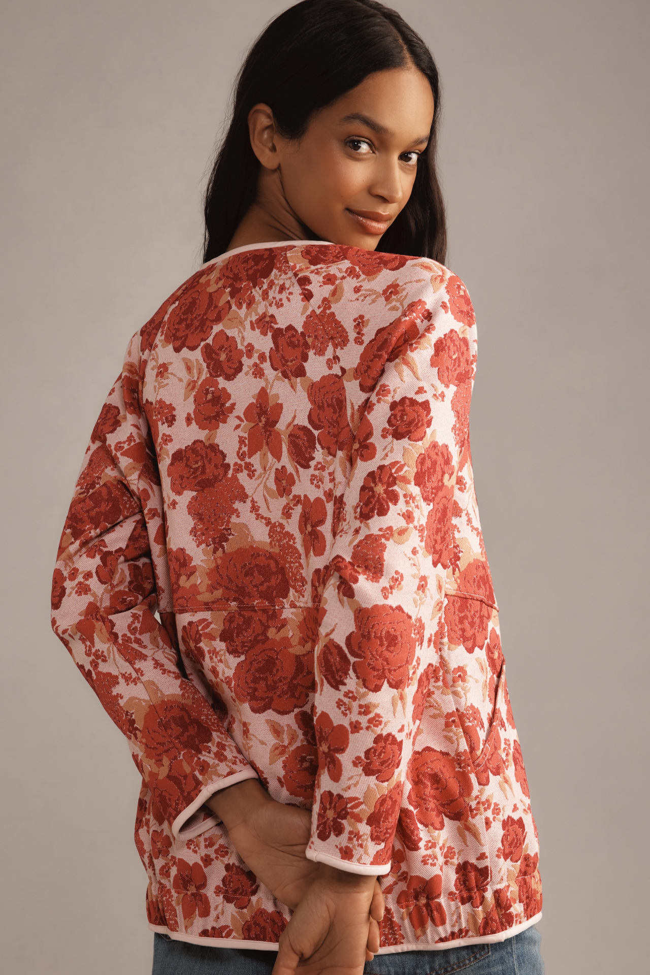 Maeve Floral Jacquard Jacket