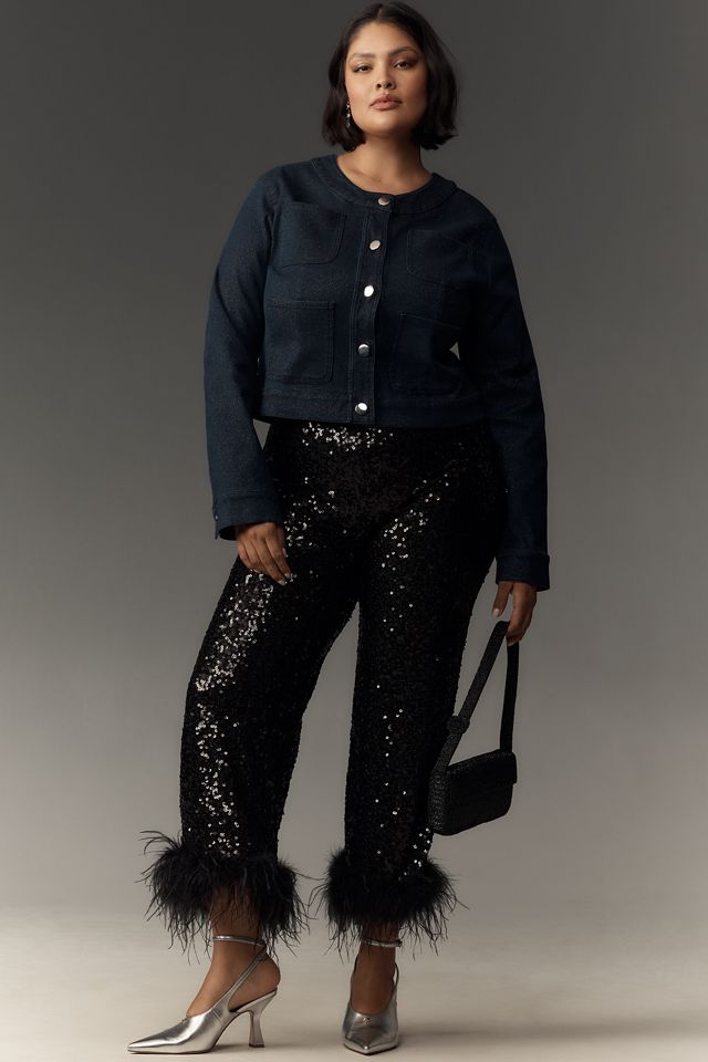 The Cora Patch Pocket Jacket by Maeve: Sparkle Denim Edition #7