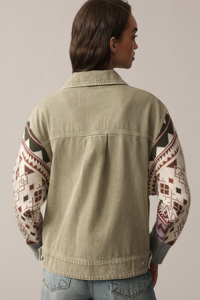 Pilcro Sweater Sleeve Utility Jacket #1