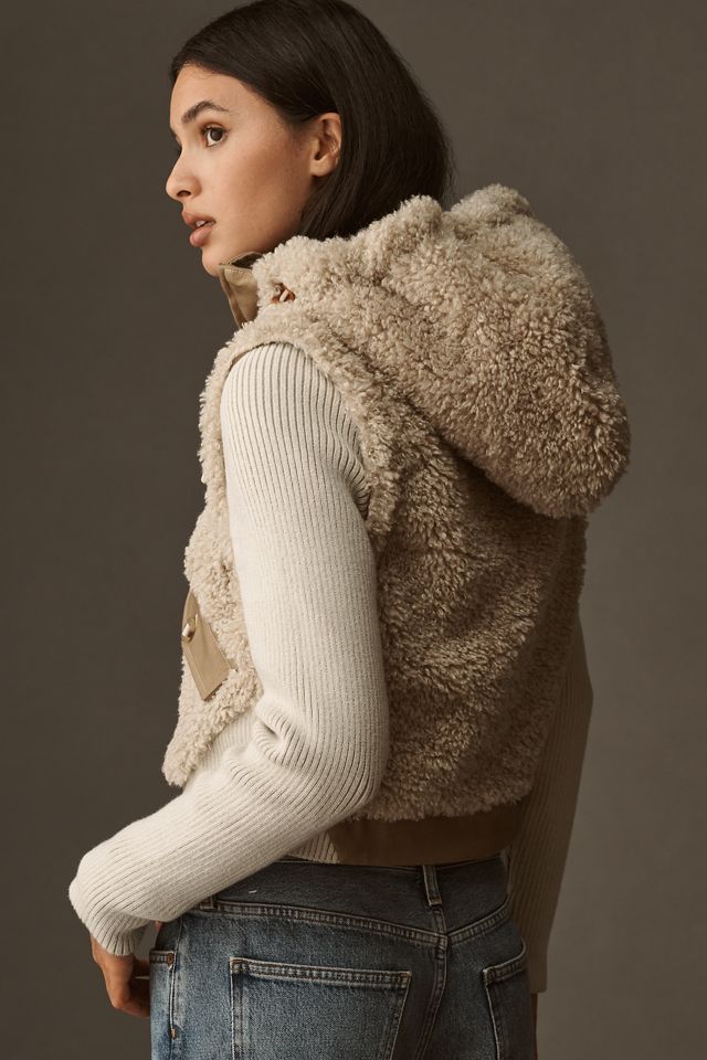 Pilcro Hooded Sherpa Sweater Jacket #1