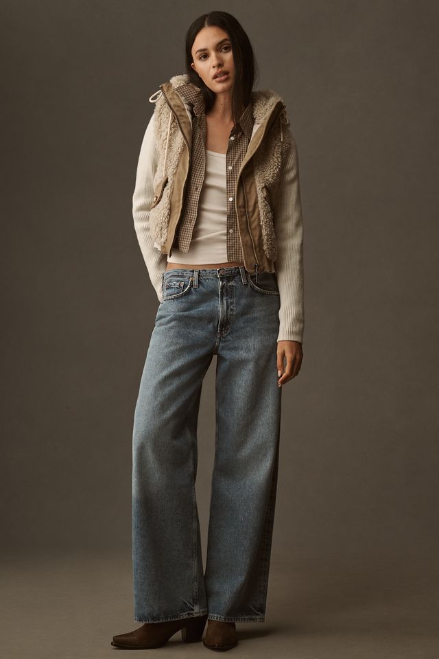 Pilcro Hooded Sherpa Sweater Jacket #2
